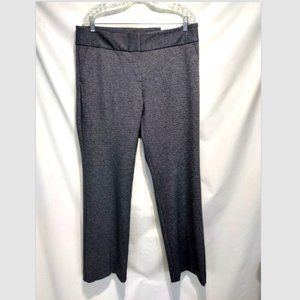 NEW Ann Taylor Factory Curvy Mid Rise The Trouser Pants Black White Sz 10